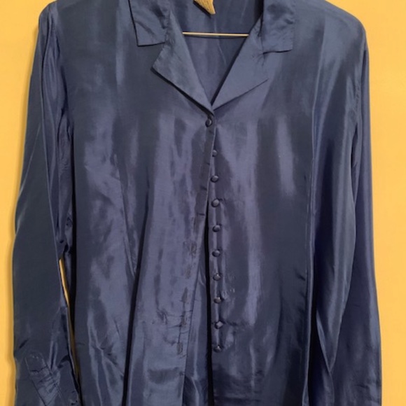 Dressy Royal Blue Blouse by Bedford Fair - Picture 2 of 2